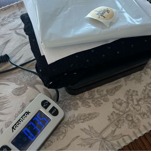 Xhilaration Black Polka Dot Semi-Sheer Lace Black White ButtonWomen's Blouse Top - Picture 12 of 12